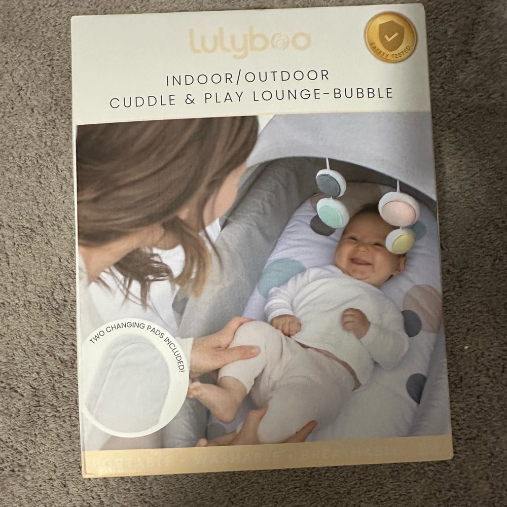 Lulyboo Cuddle & Play Lounge - Bubble, Gray